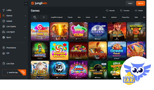 Spelaanbod JungliWin casino spellen