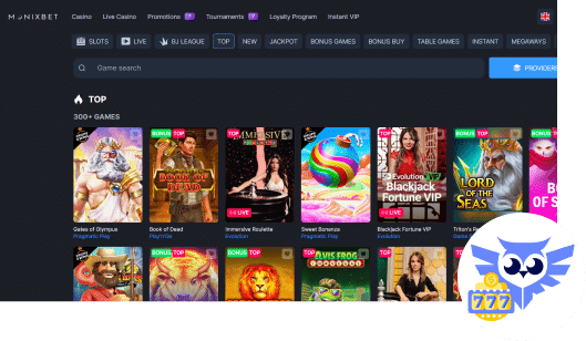 Spelaanbod Monixbet casino spellen