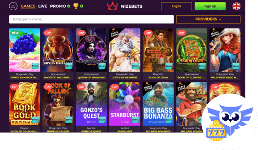 Spelaanbod WizeBets casino spellen