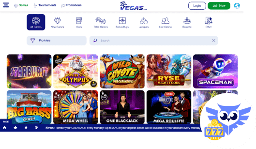 Spelaanbod BluVegas casino spellen