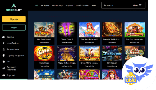 Spelaanbod Nordslot casino spellen