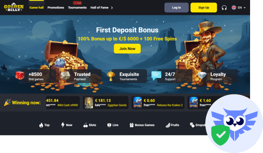 GoldenBilly casino betrouwbaar