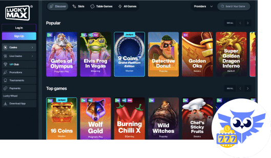 LuckyMax casino spellen