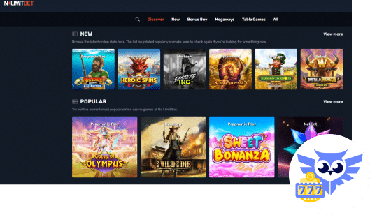 Spelaanbod No Limit Bet casino spellen