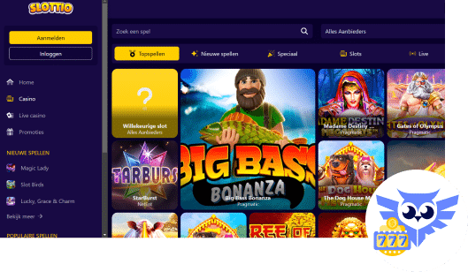 Spelaanbod Slottio casino spellen