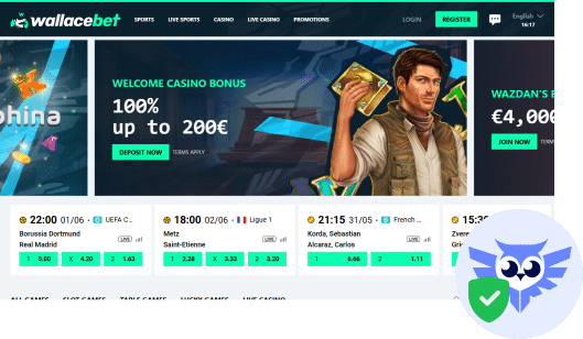 WallaceBet casino betrouwbaar