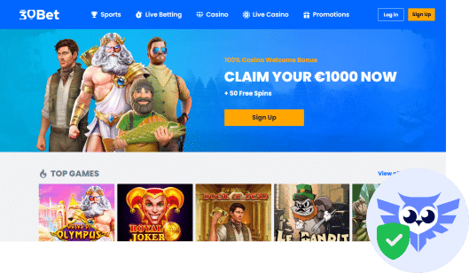 30Bet casino betrouwbaar