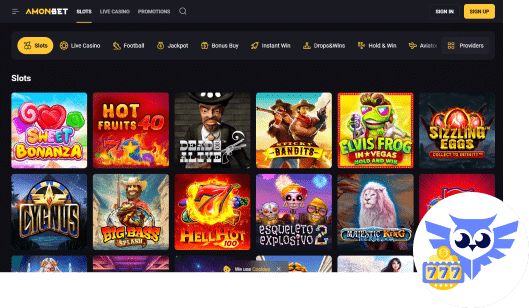 Spelaanbod bij AmonBet casino