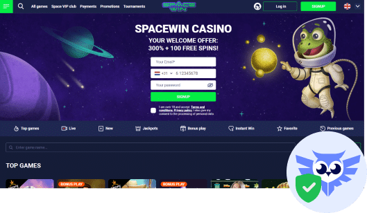 SpaceWin casino betrouwbaar
