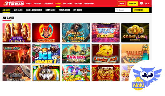 De spellen die je kan spelen bij 21Bets
