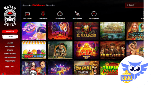 Deze spellen vind je bij de MayanReels casino games