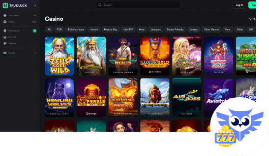 Dit spelaanbod mag je verwachten in het TrueLuck casino