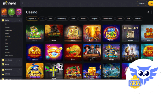 Dit zijn de Win Hero casino spellen die je kunt verwachten