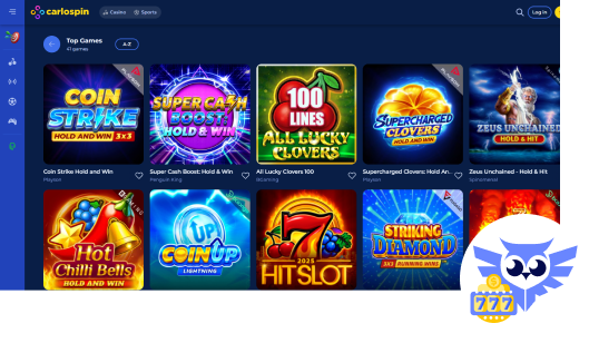 Spelaanbod bij het Carlospin casino