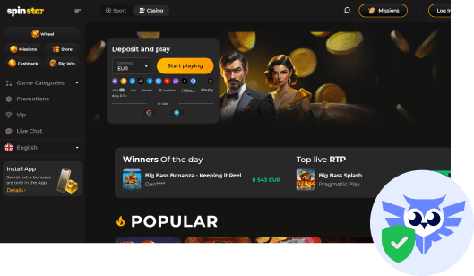 Spin Star casino betrouwbaar