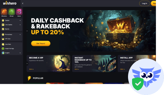 Win Hero casino betrouwbaar