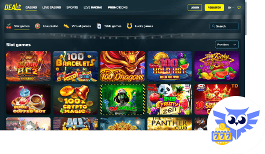 Spelaanbod bij DealBet casino