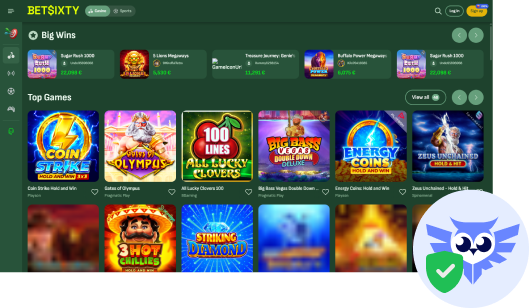 BetSixty casino betrouwbaar
