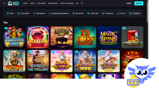 Spelaanbod NovaDreams casino is mega uitgebreid