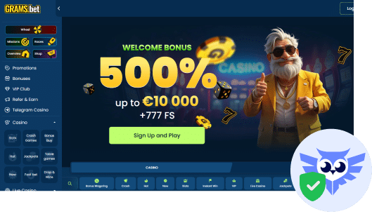 Grams Bet casino betrouwbaar