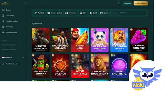 Spelaanbod bij Royalen bestaat uit net geen 8.000 casino spellen