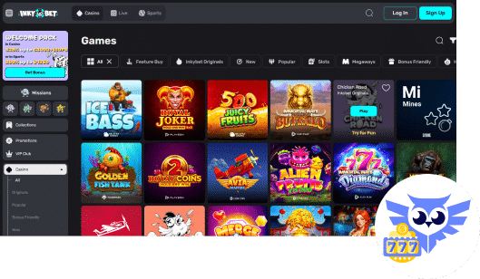 Inky bet casino komt met een prima spelaanbod
